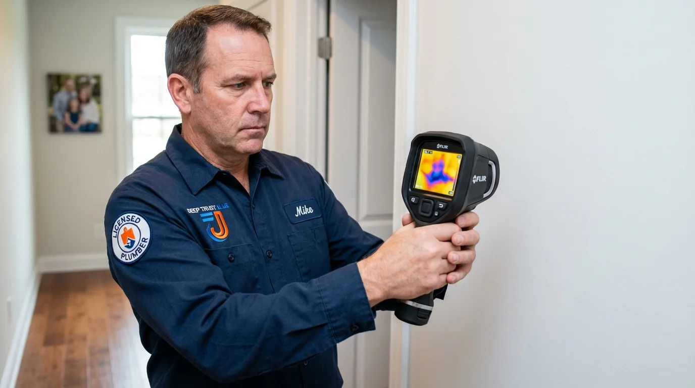 Thermal imaging leak detection by Johns Plumbing LLC in Gatlinburg
